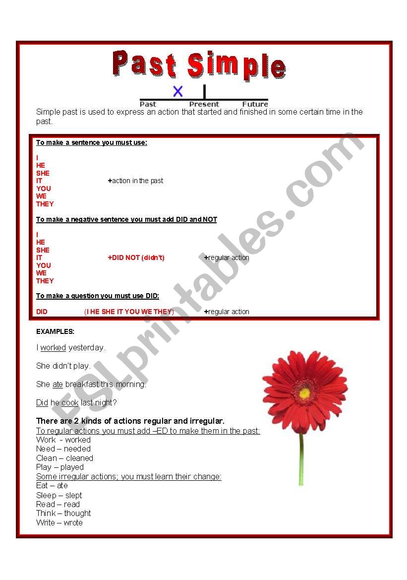 Past Simple  worksheet