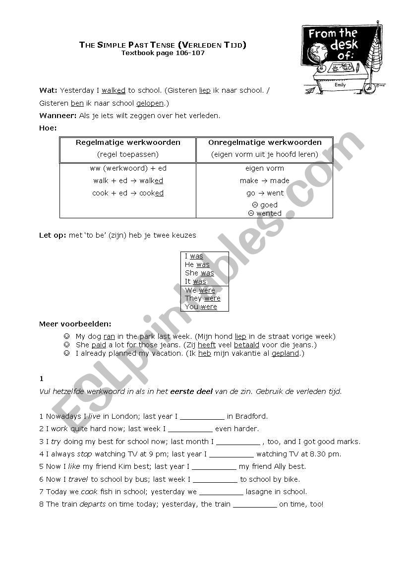 Simple Present Tense Review worksheet