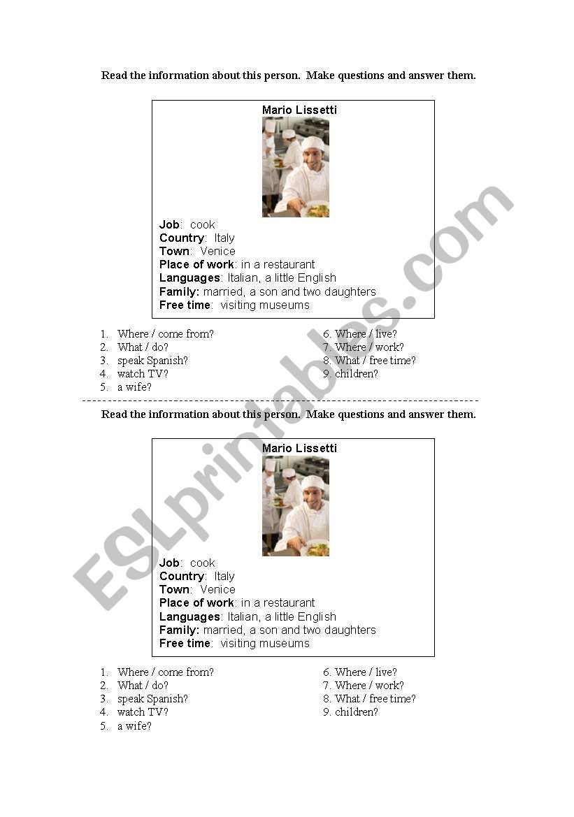 Simple Present - 3rd person singular