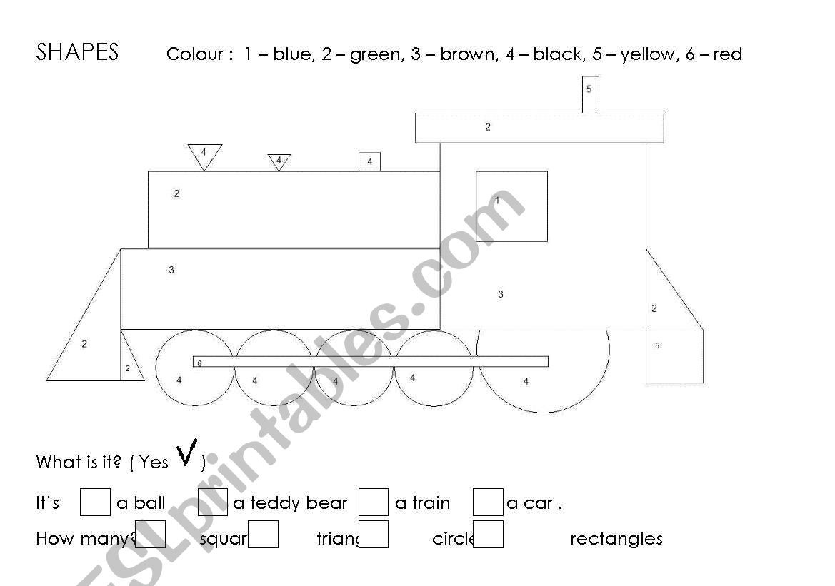 shapes worksheet