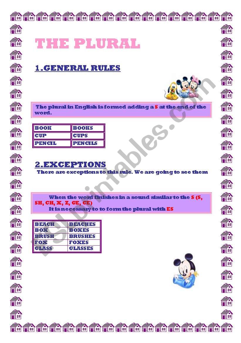 HOW DO WE MAKE PLURALS? worksheet