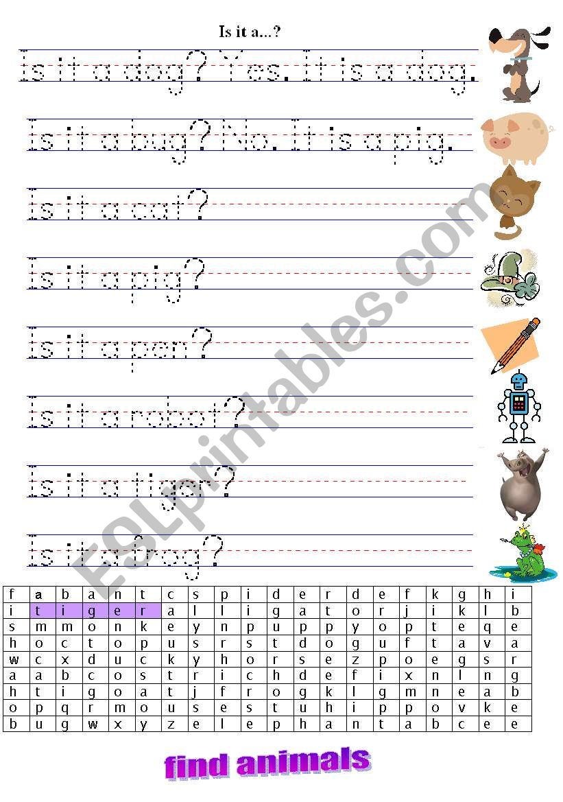 Is it a...? worksheet