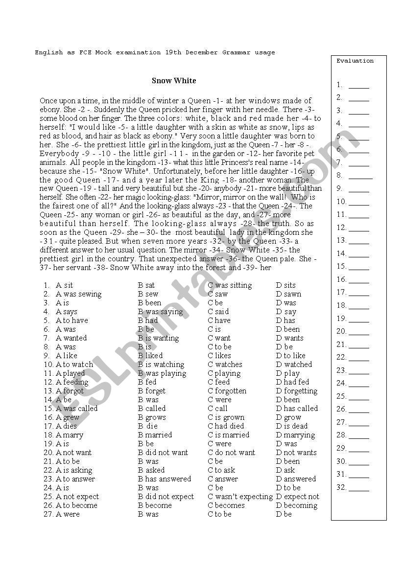 Language Use  worksheet