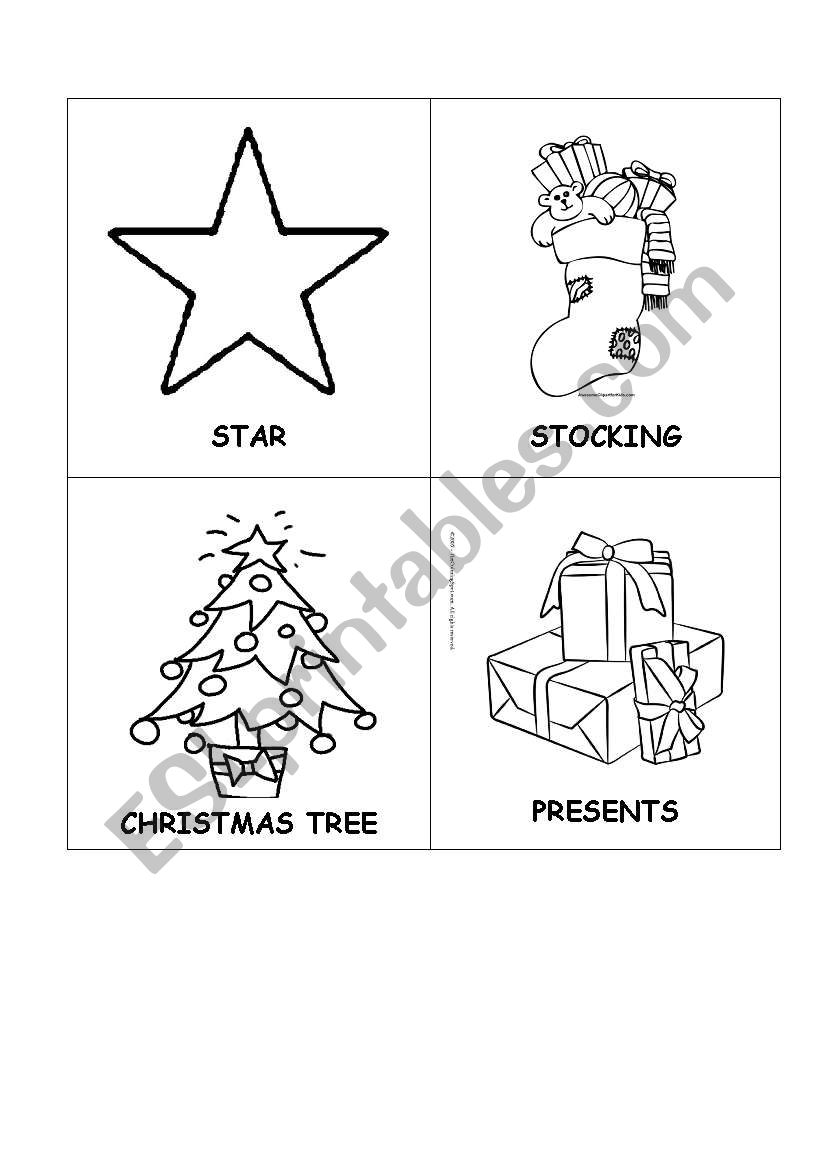 My Xmas mini-book worksheet