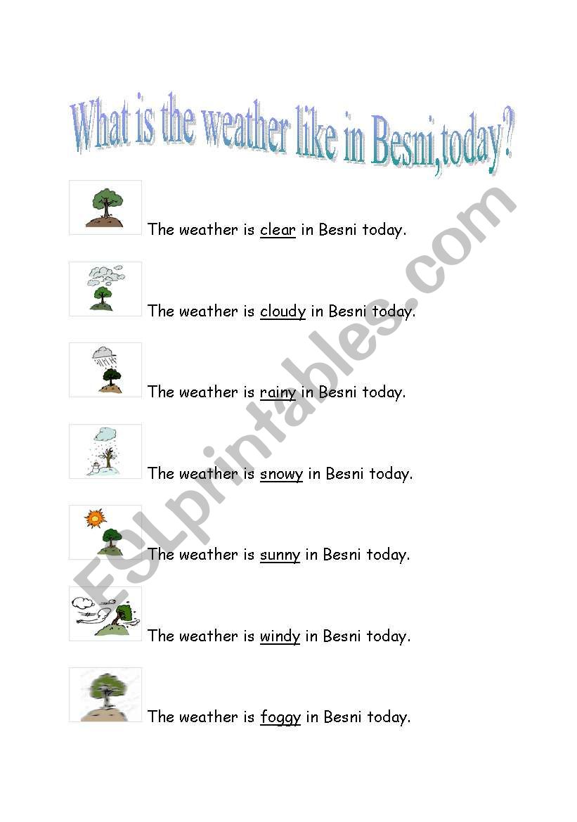 weather worksheet