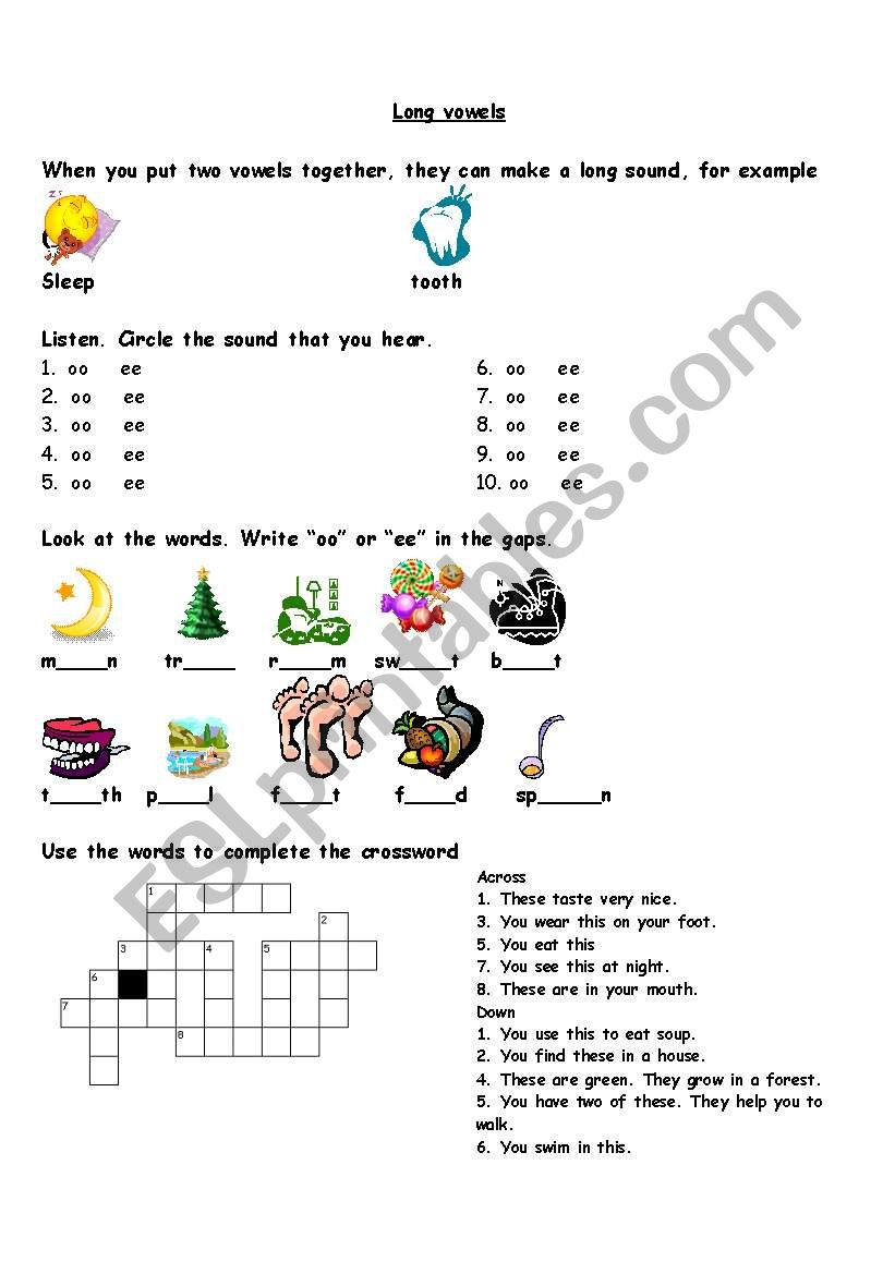 phonics-long vowels - ESL worksheet by ema-bhs In Long A Sound Words Worksheet