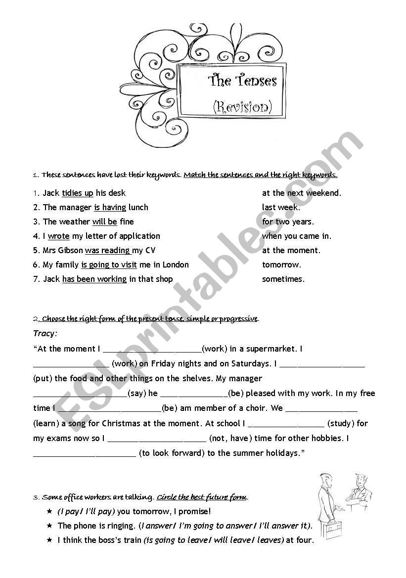Worksheet mixed tenses worksheet
