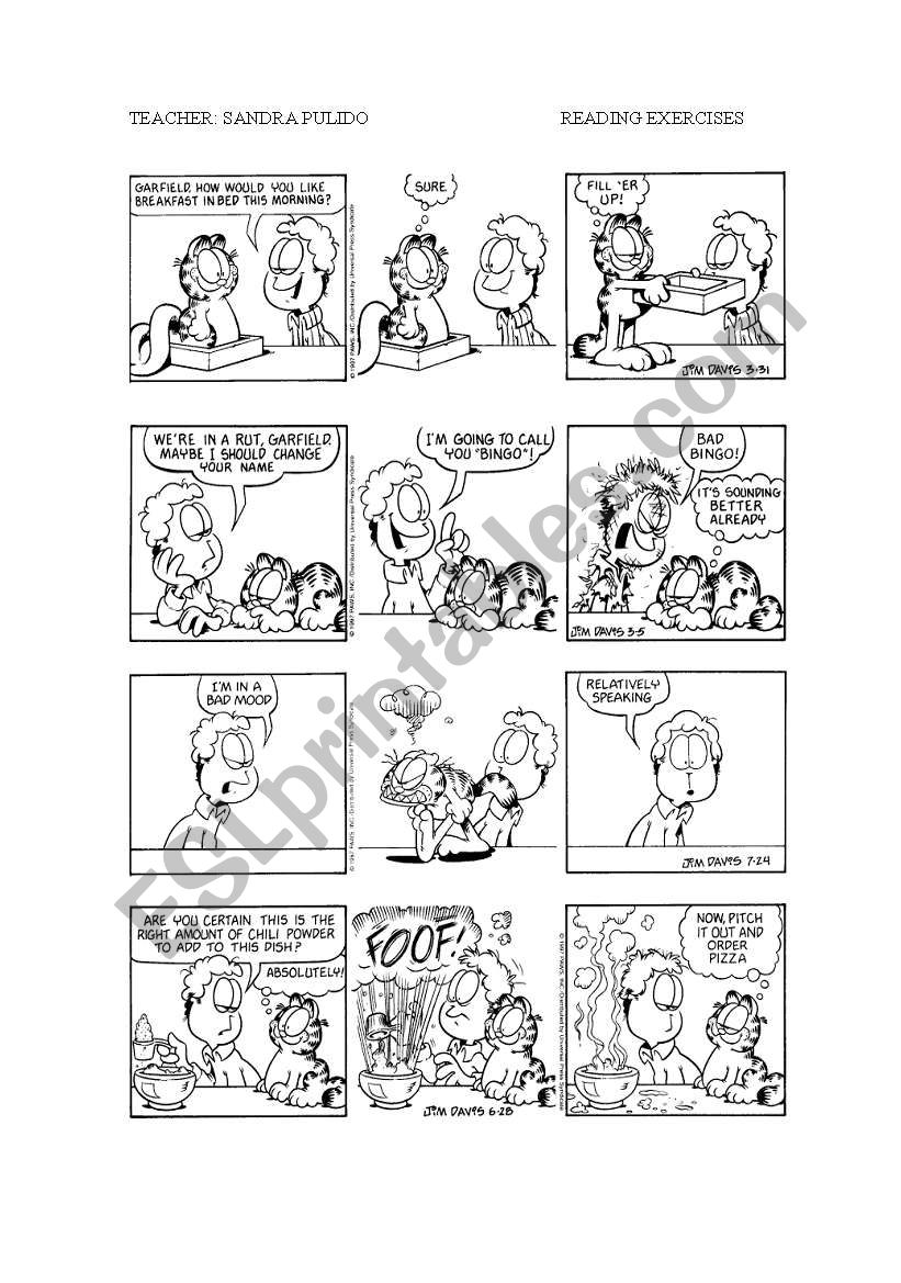 comics worksheet