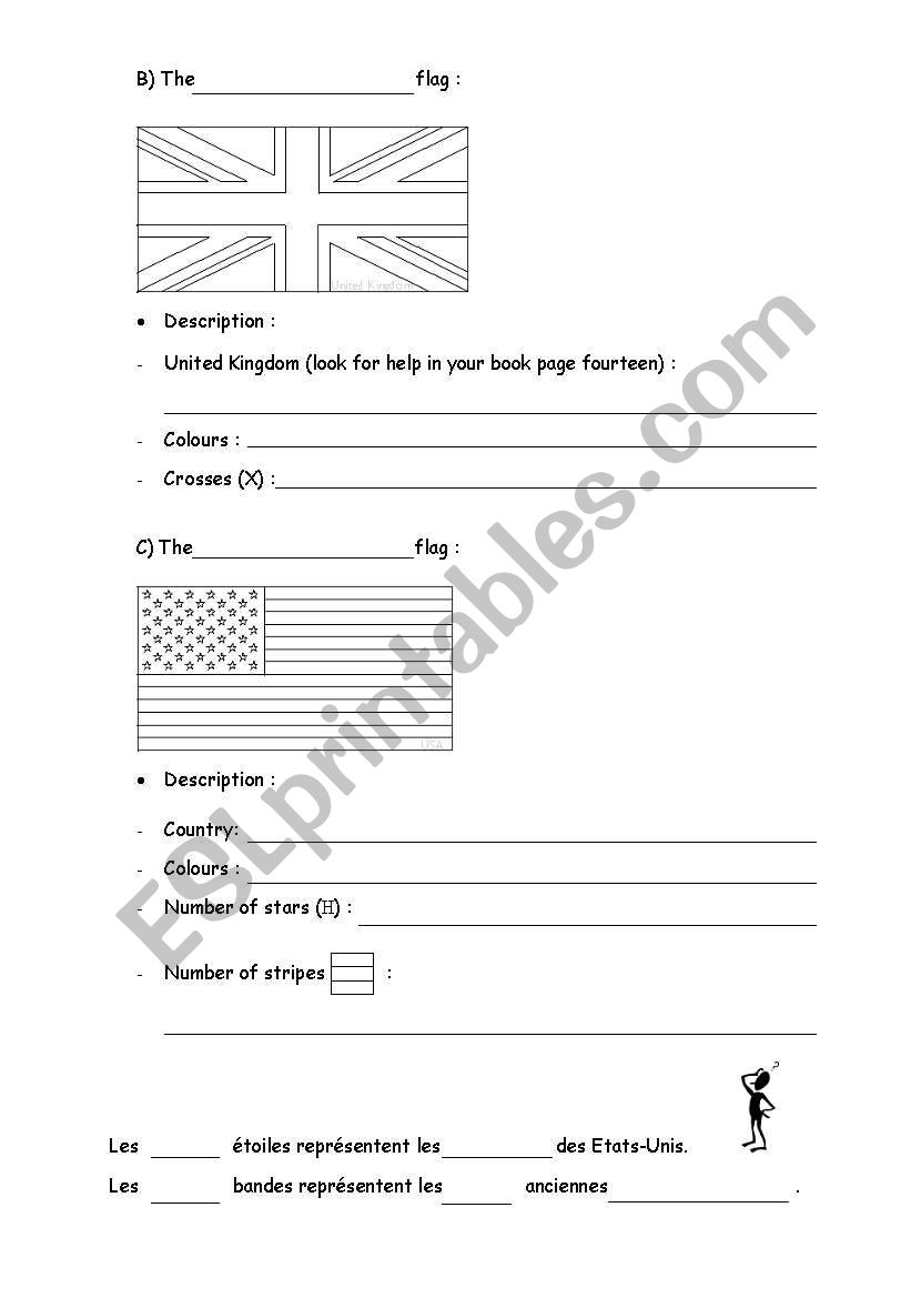 worksheet on flags 2 worksheet