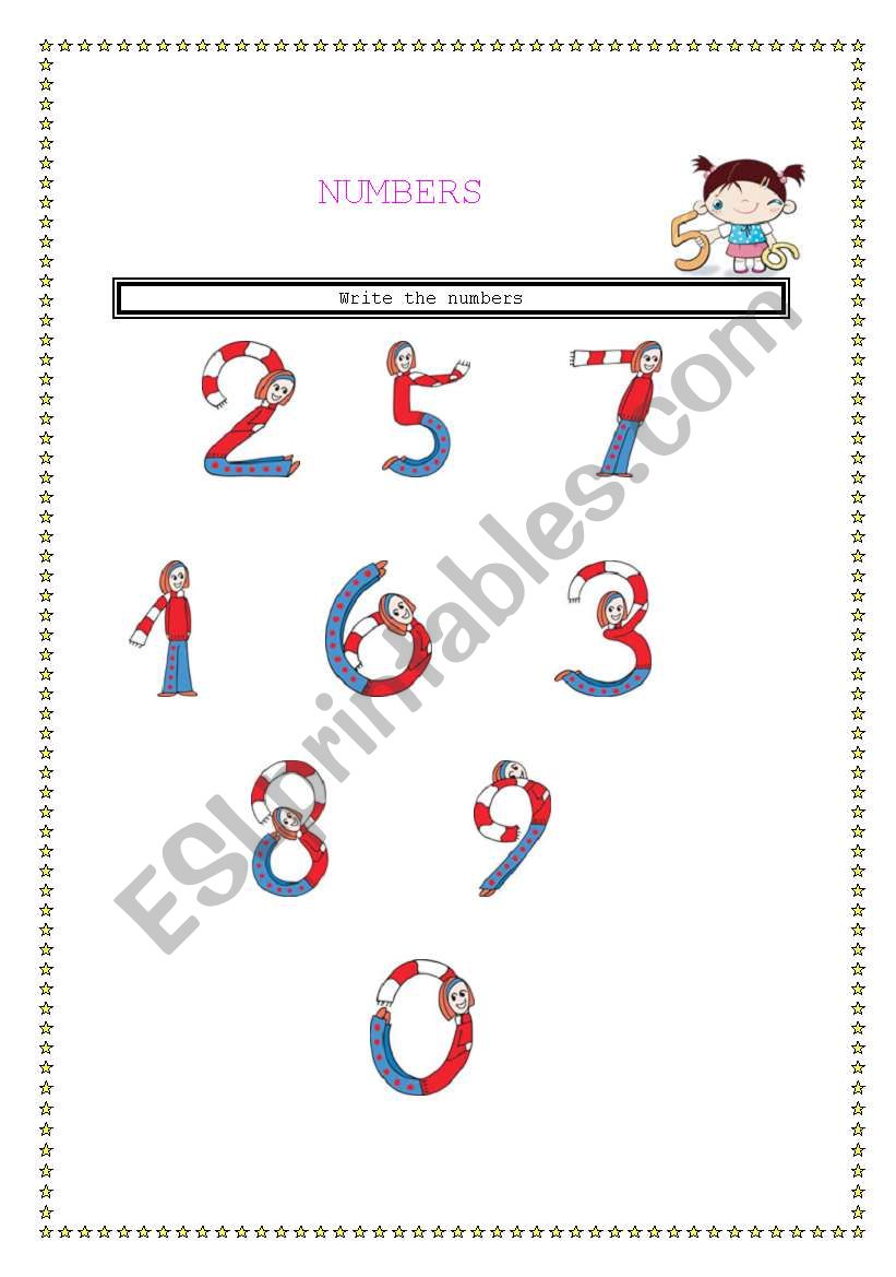 numbers 1-10 worksheet