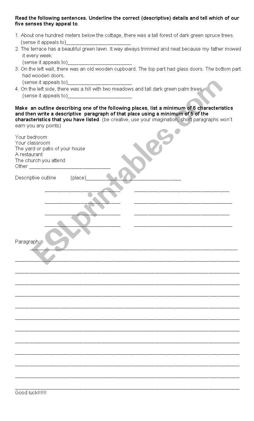 Composition skills part 3 worksheet