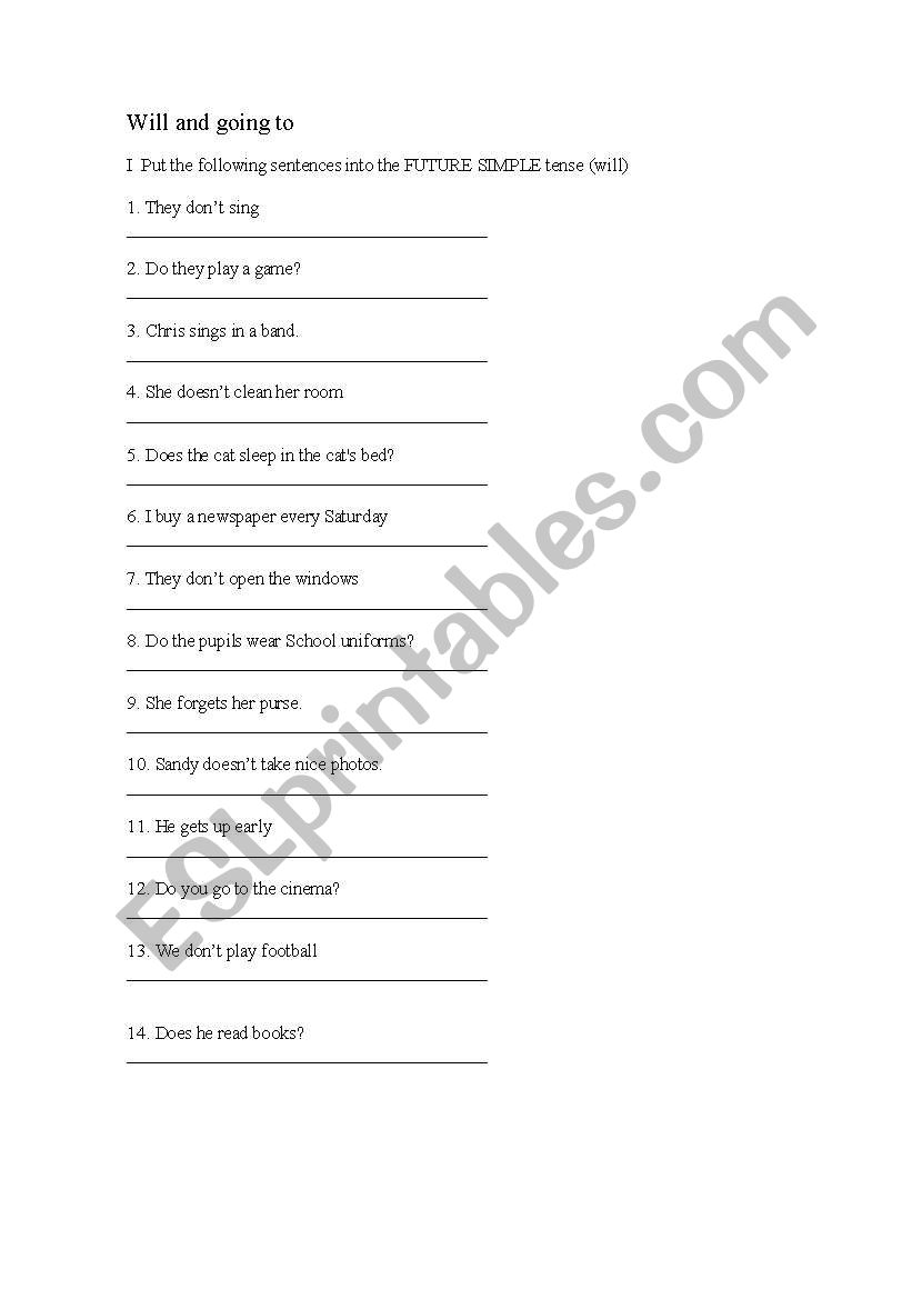 worksheet future worksheet