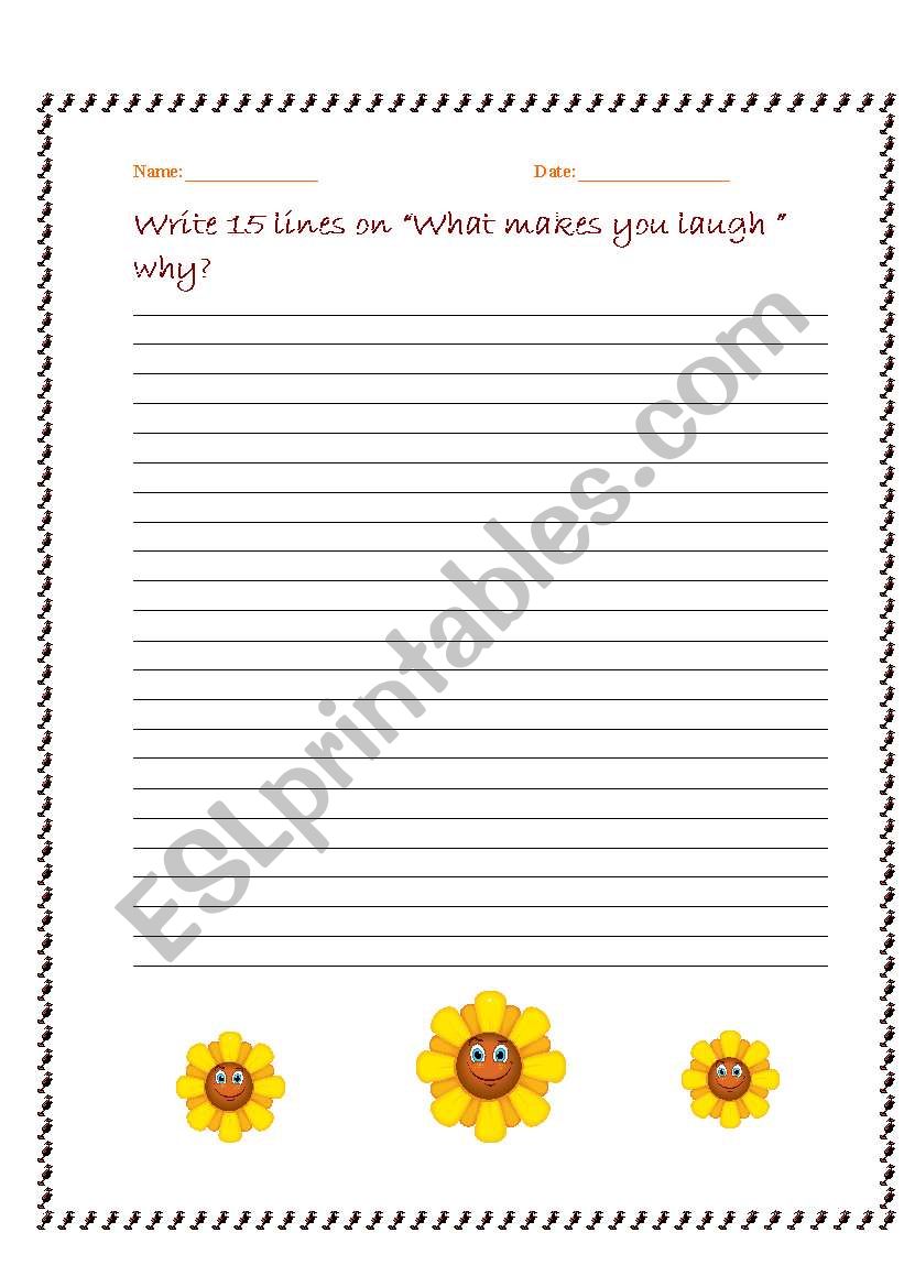 Laugh And Tell worksheet