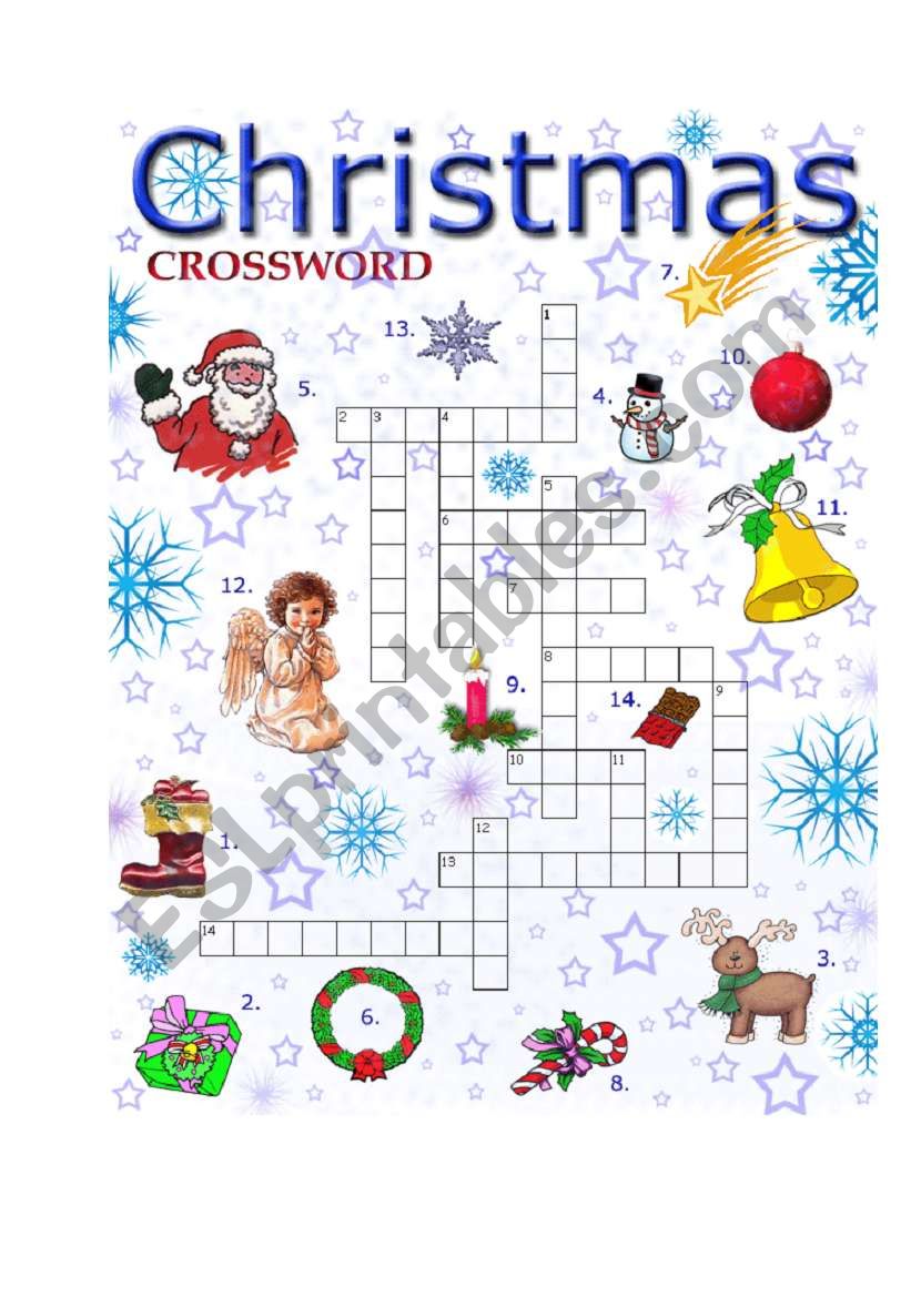 Christmas Crossword worksheet