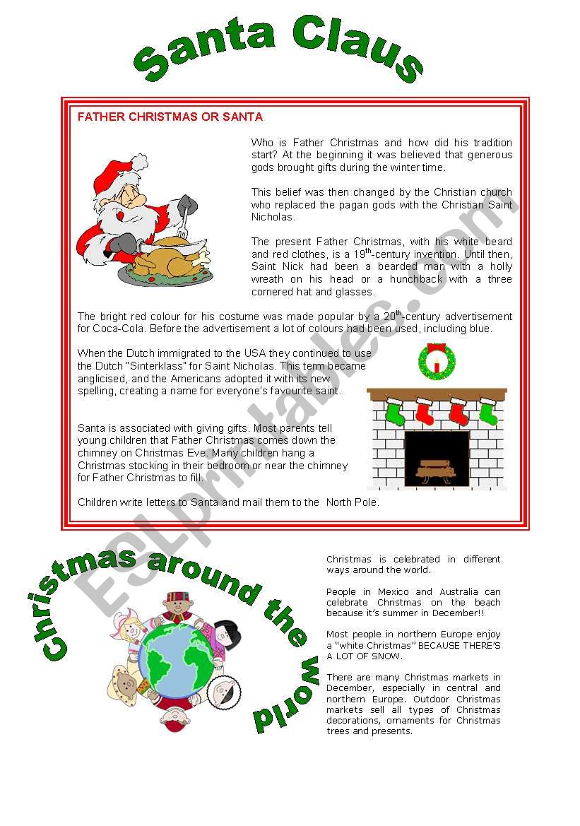 Christmas 3-3 worksheet