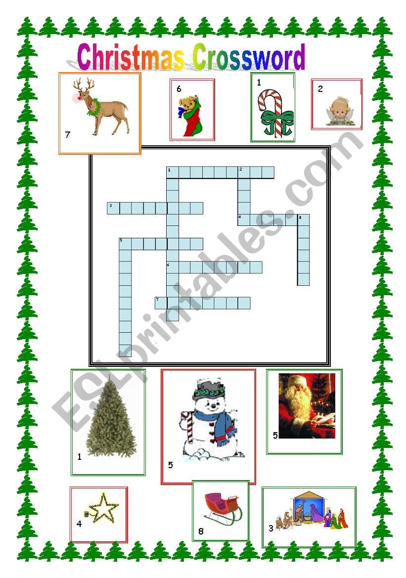 Christmas Crossword worksheet