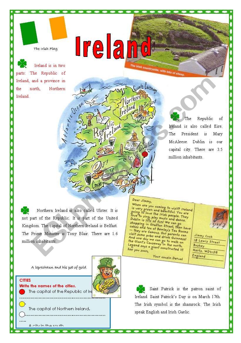 Ireland worksheet