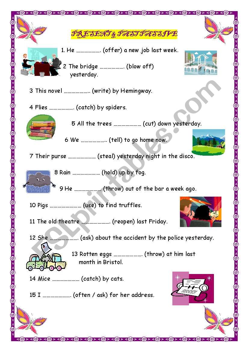 PASSIVE VOICE worksheet