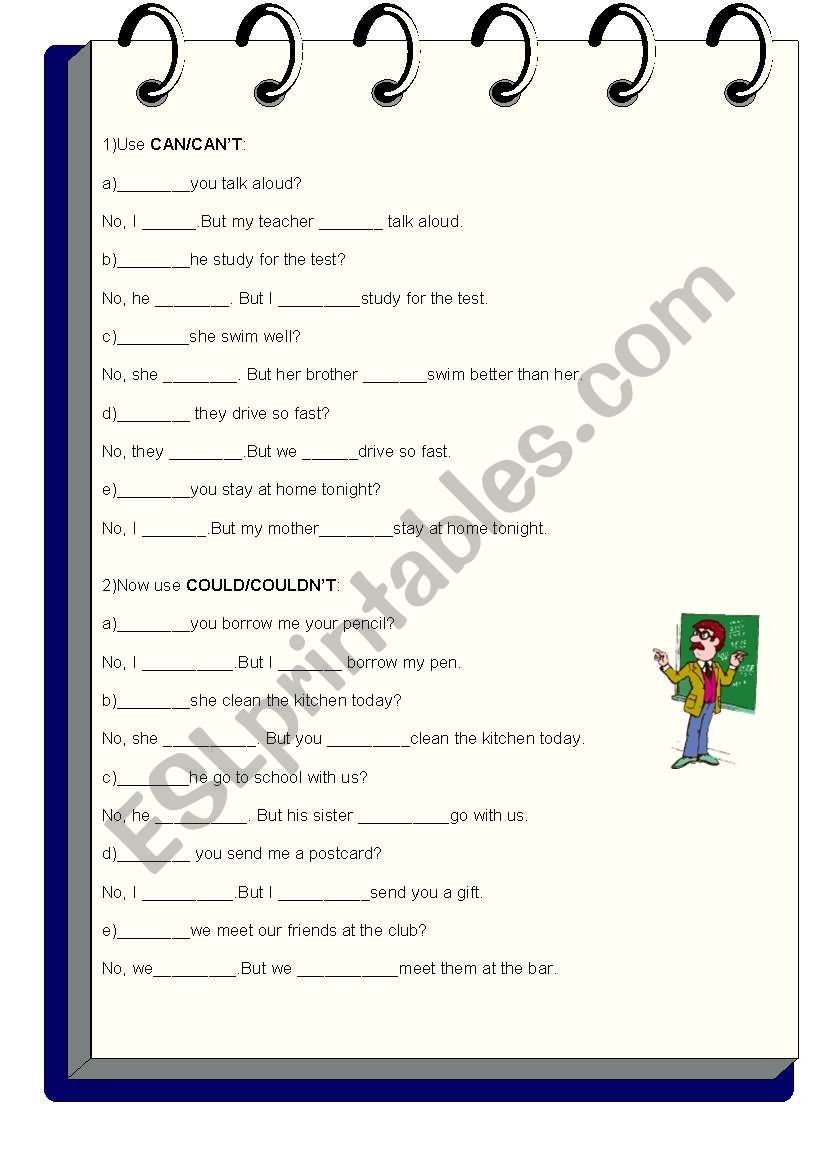 EXERCISES MODAL VERBS worksheet