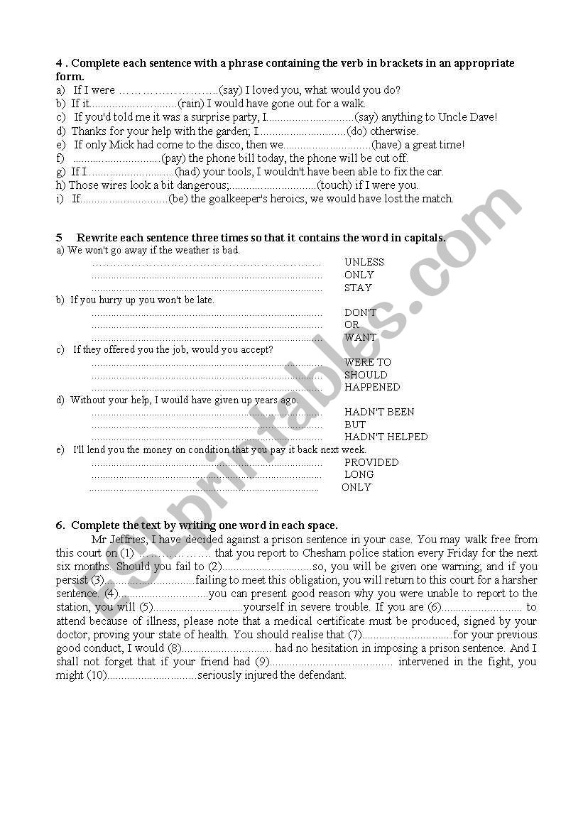 Conditional Sentences - Part 2