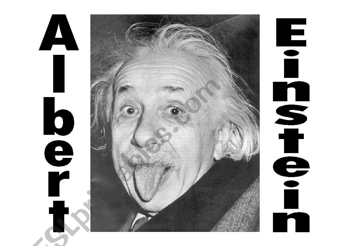Albert Einstein worksheet