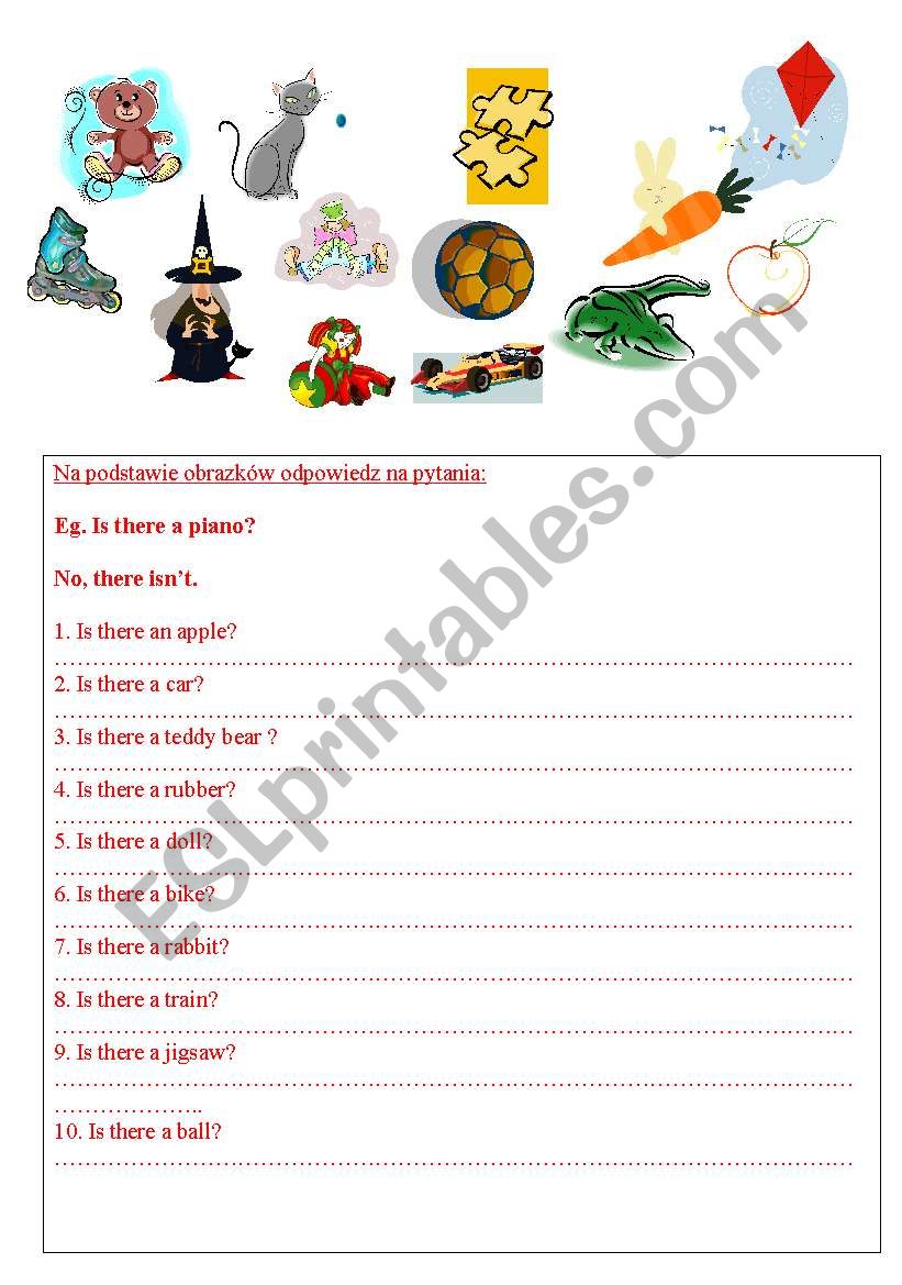 Is there? worksheet