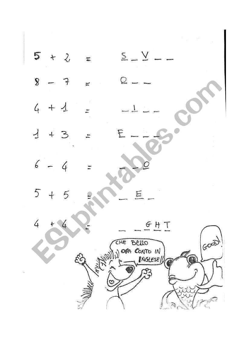 Numbers (easy) worksheet