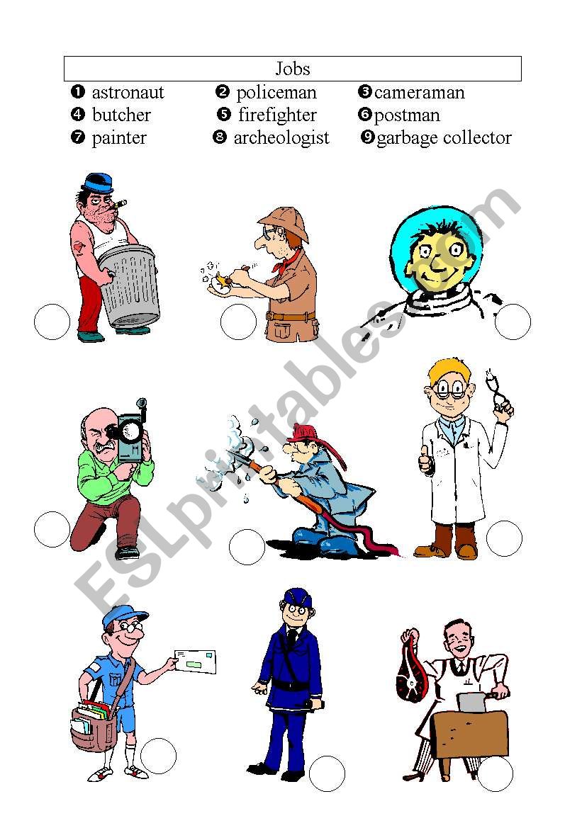 Jobs worksheet