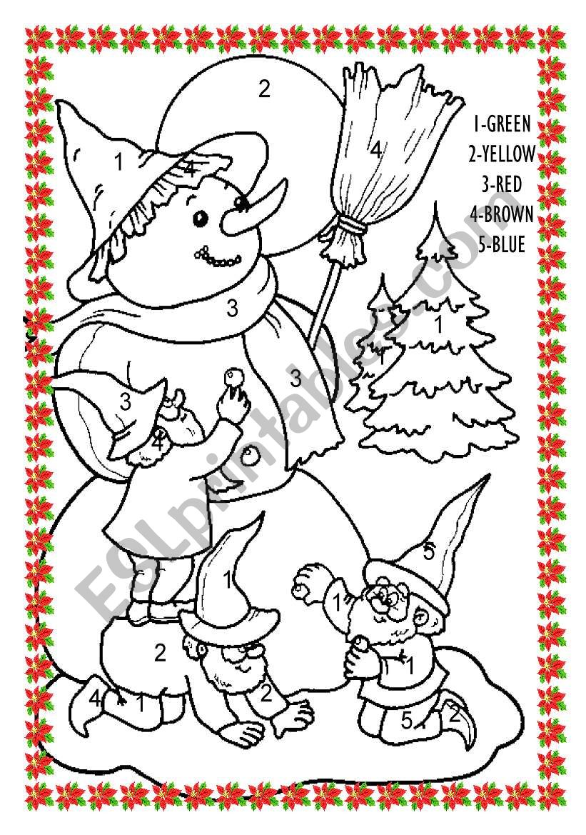 snowman worksheet