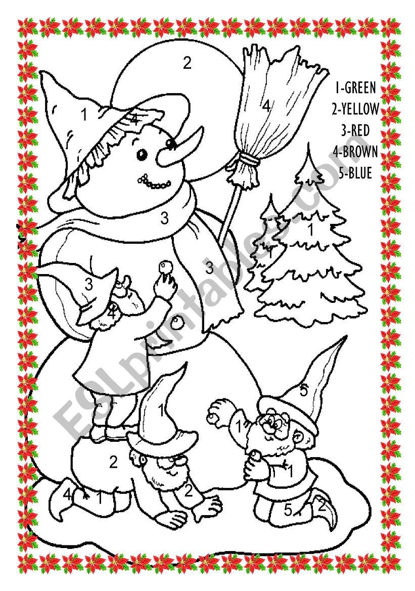 snowman worksheet