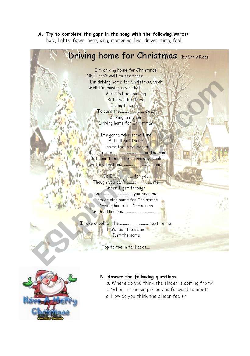 driving home for Christma-song