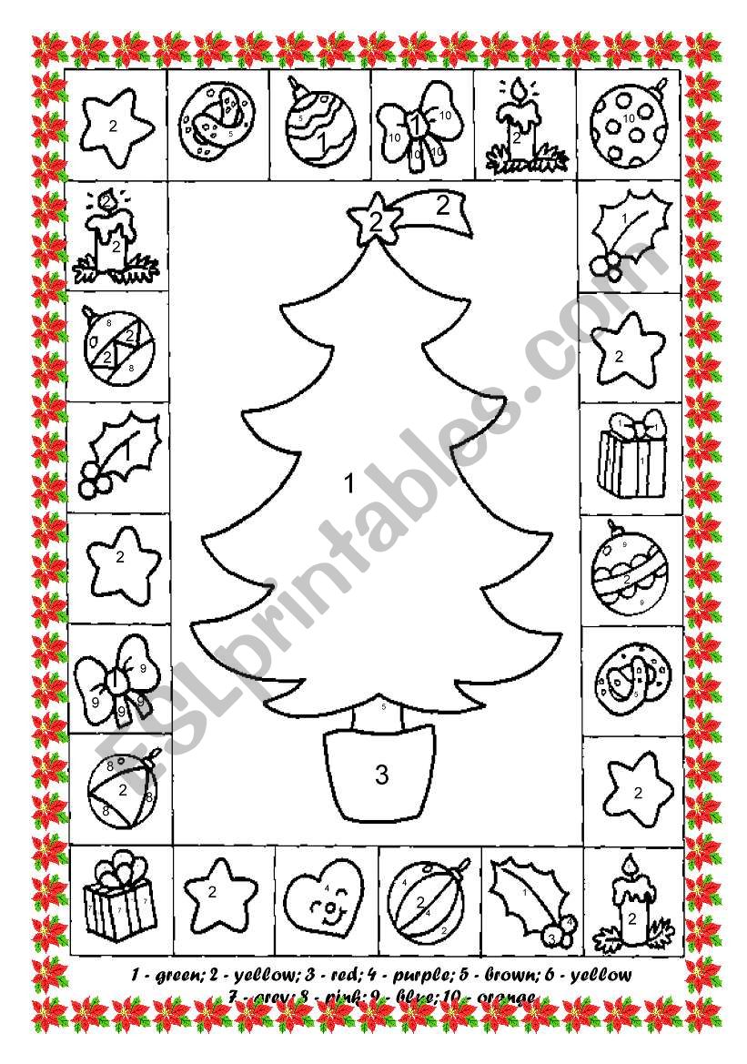 christmas tree worksheet