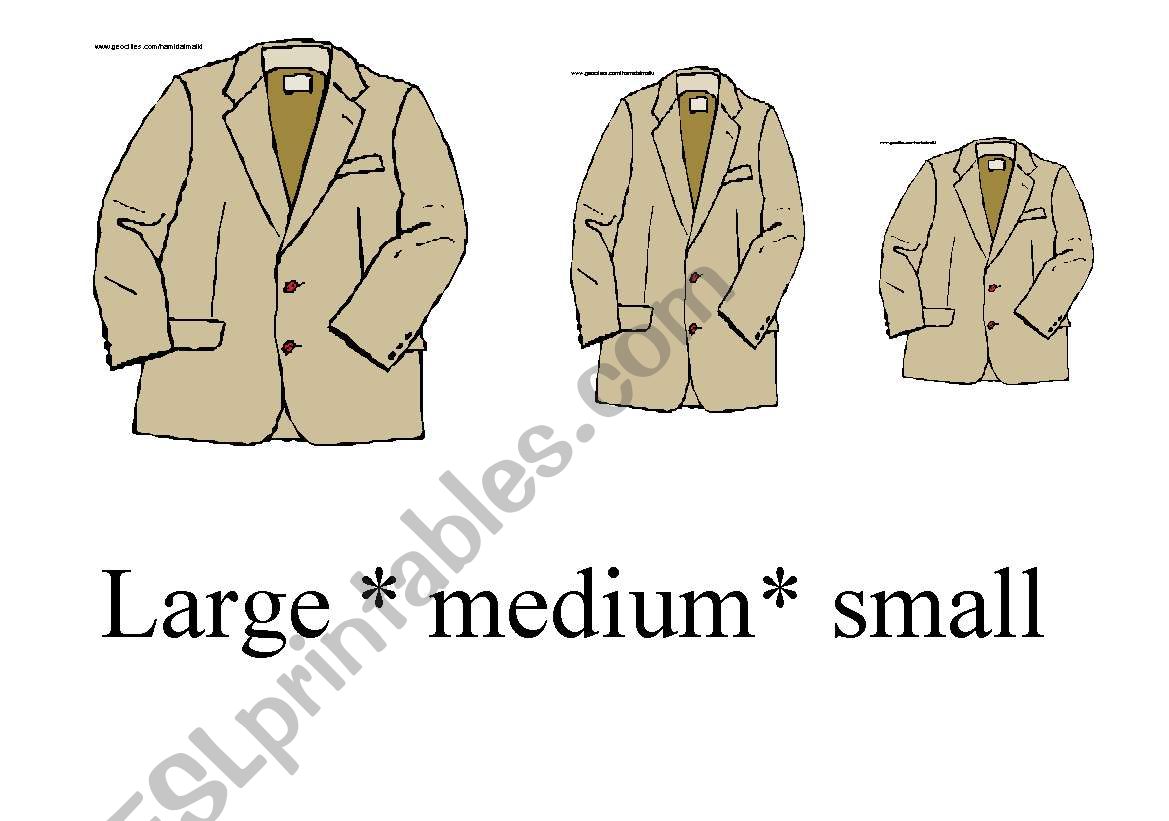 size worksheet