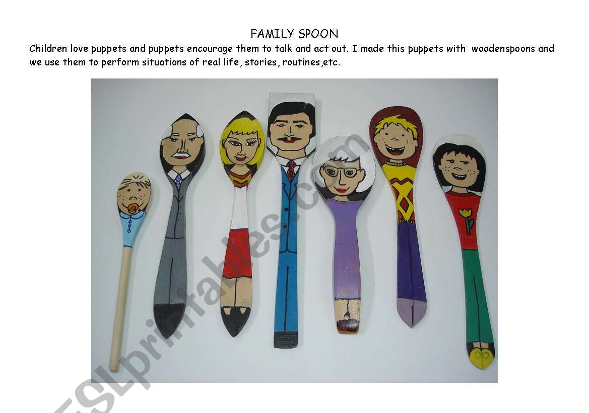 Family spoon worksheet