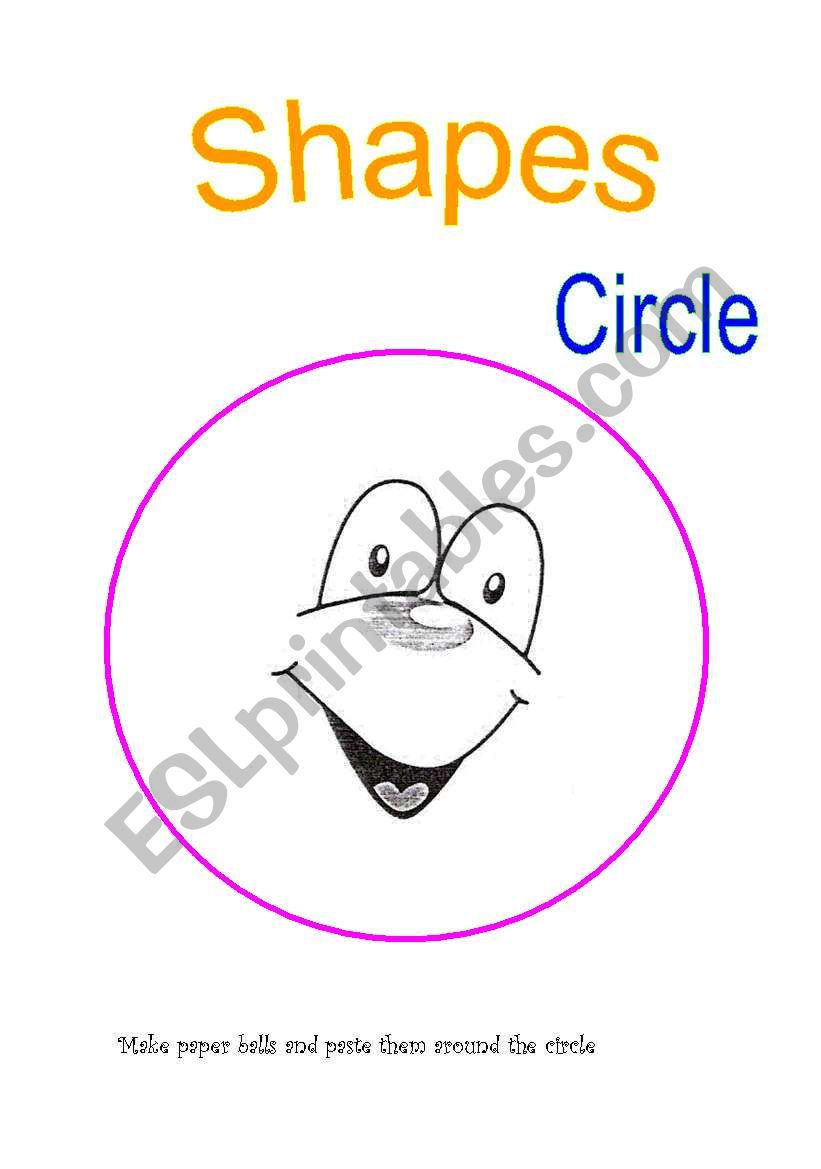 Shapes: circle worksheet
