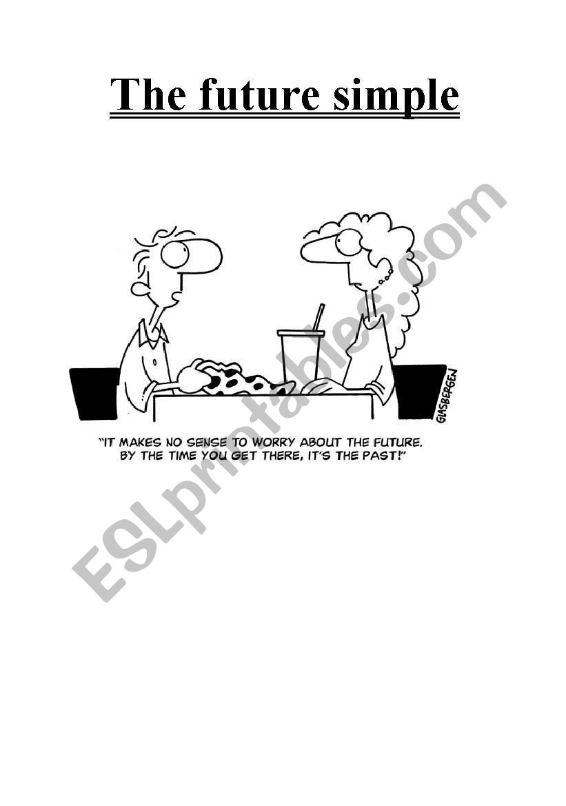The future simple worksheet