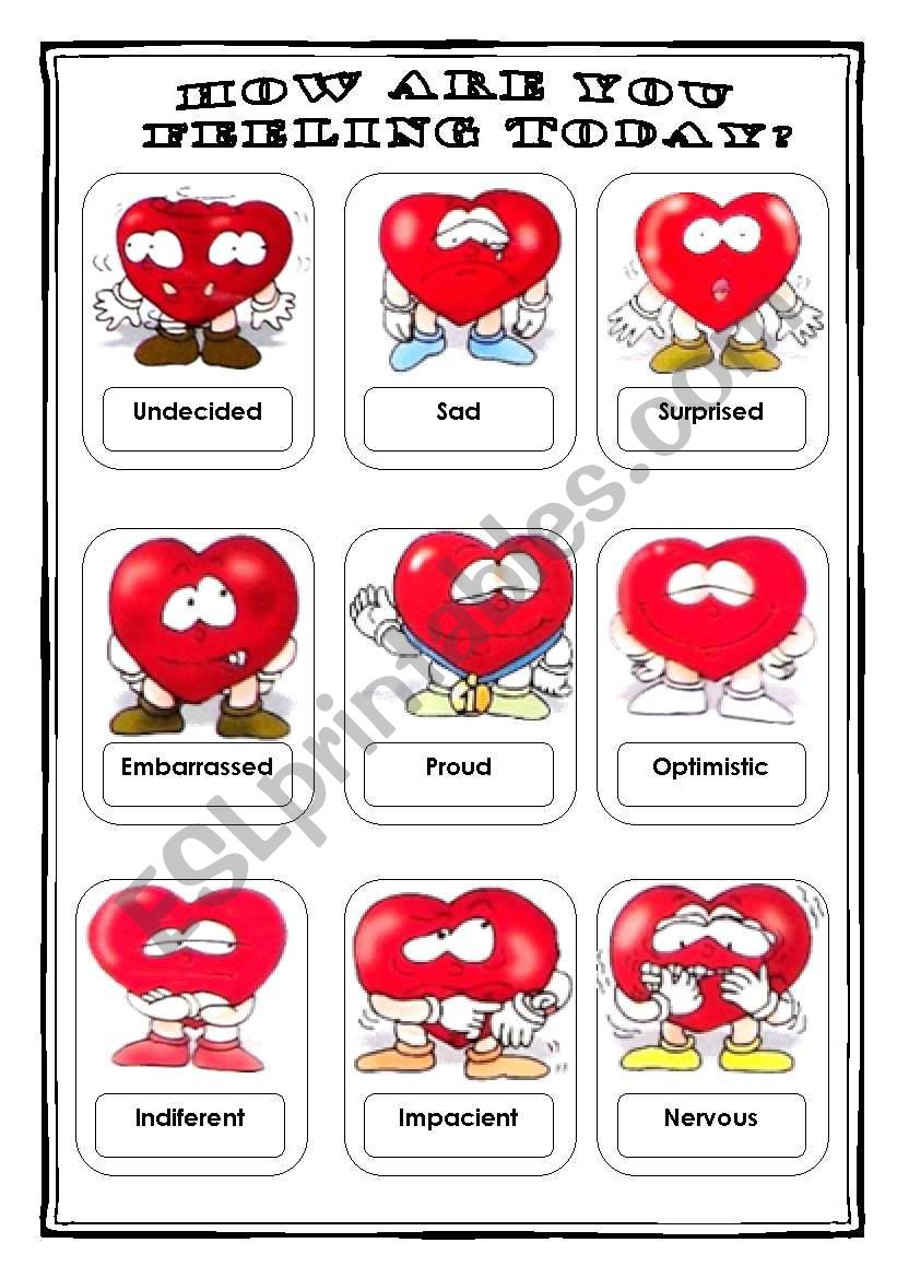 Feelings (1/3) worksheet