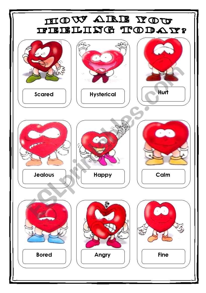 Feelings (2/3) worksheet