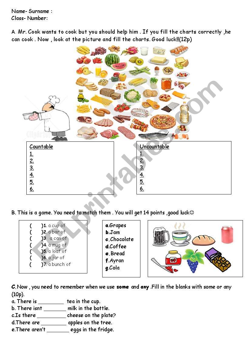 a worksheet about coutable uncountables1