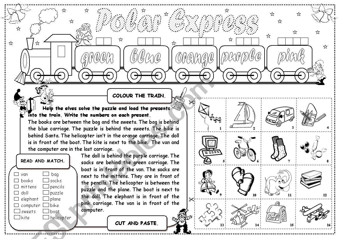 Polar Express worksheet
