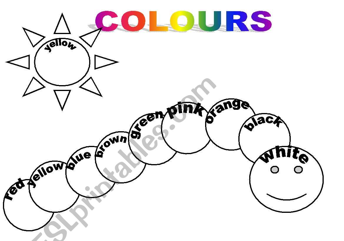 colours worksheet