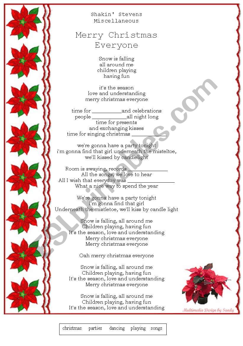 Merry Christmas Everyone - lyrics