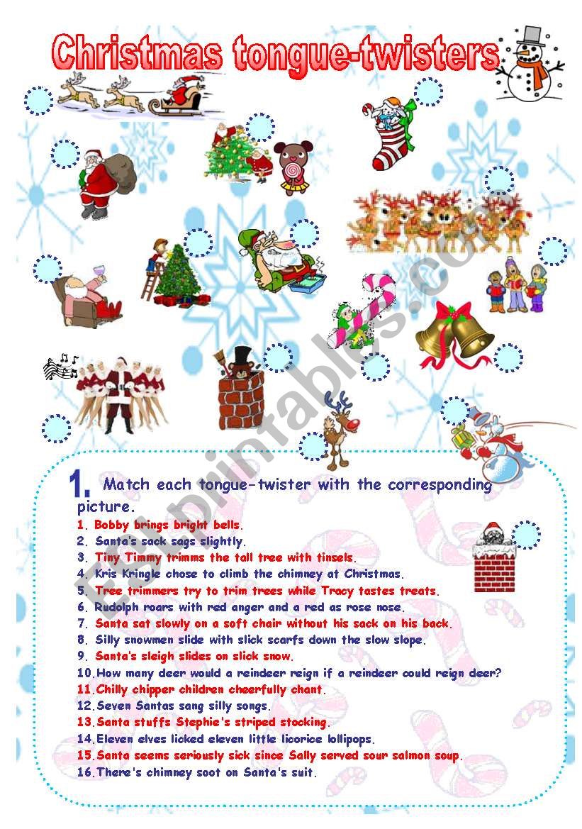 Fun and phonetics: Christmas tongue-twisters II