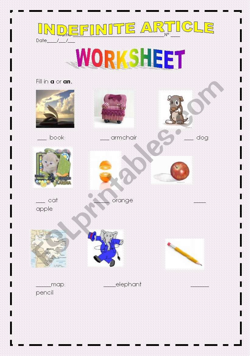 A or An? worksheet