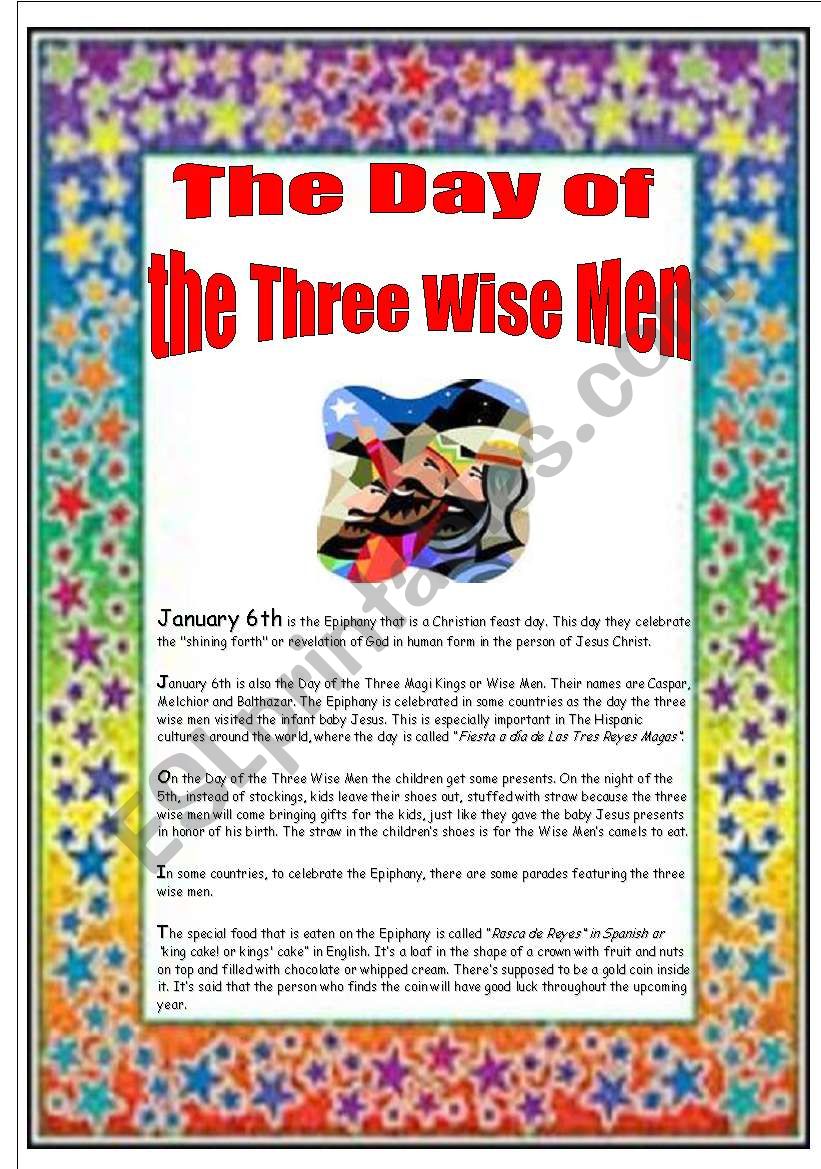 The day of the Three Wise Men (2/3) ( other ws  is about the story and the letter)