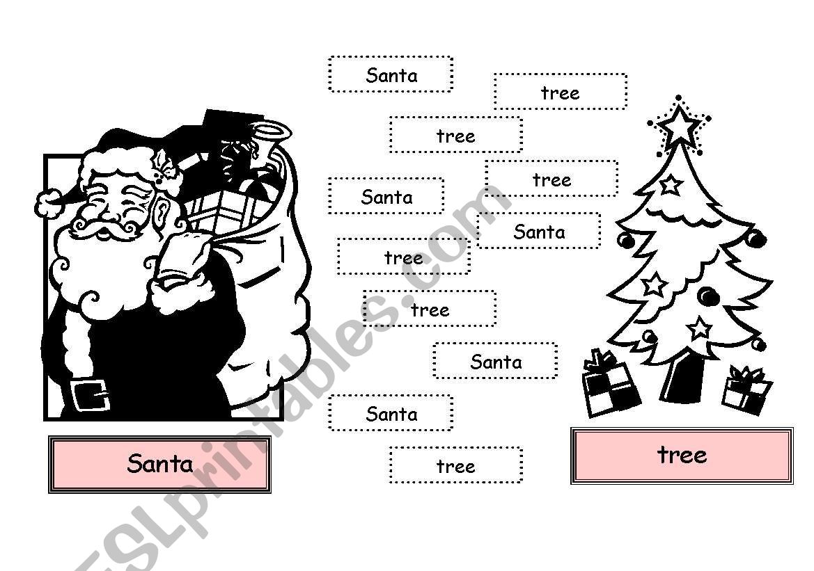 Christmas for young learners worksheet