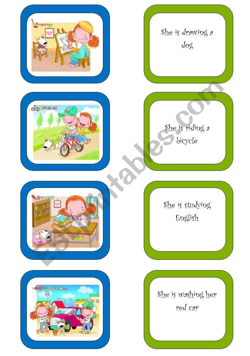 Memory card game (1/5) worksheet