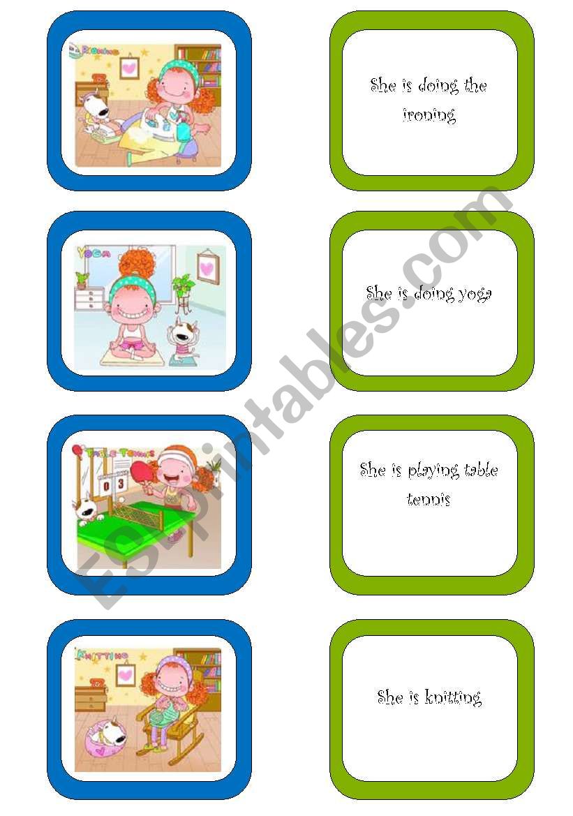 Memory card game (2/5) worksheet