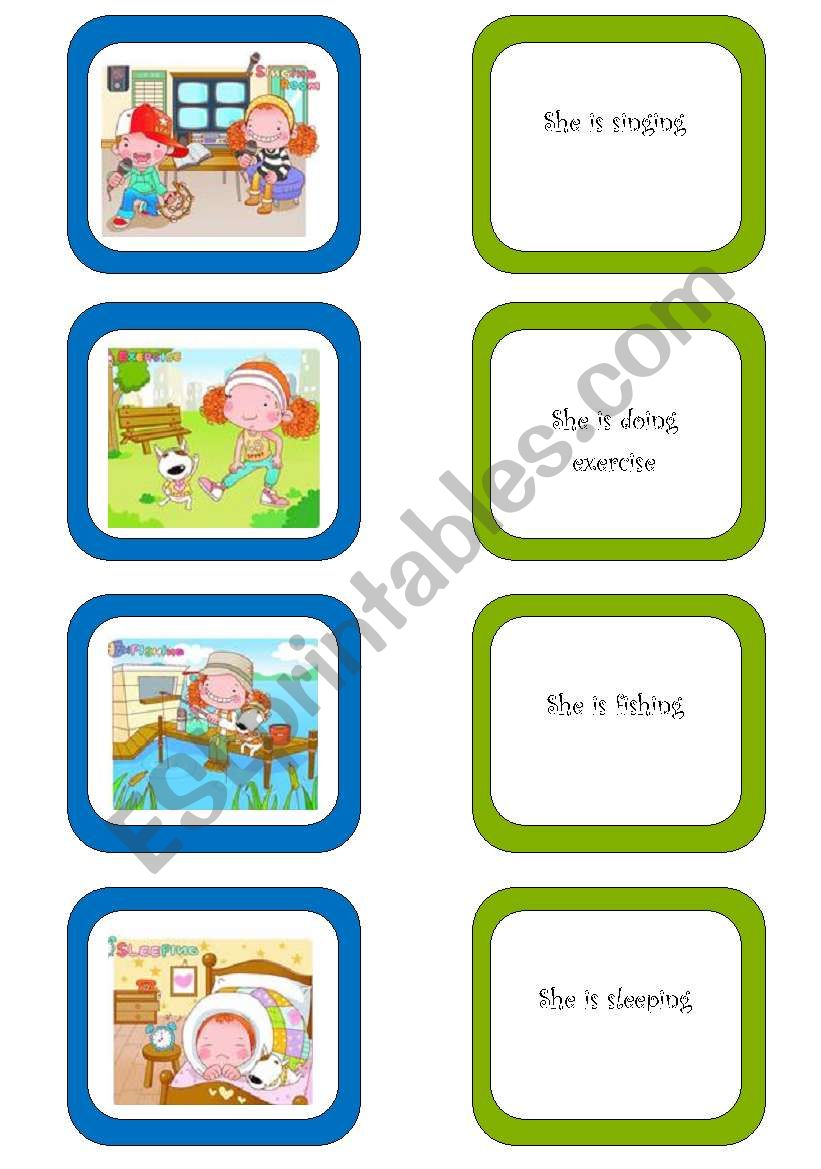 Memory card game (3/5) worksheet