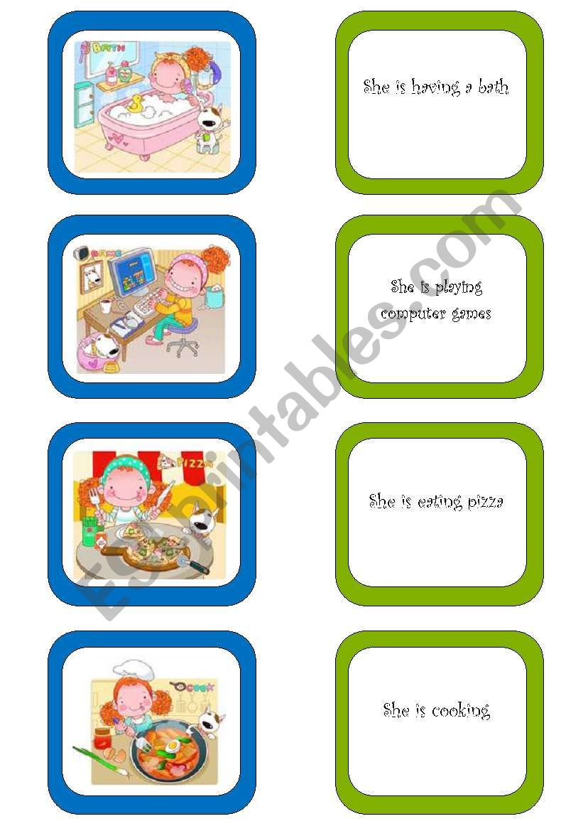 Memory card game (4/5) worksheet